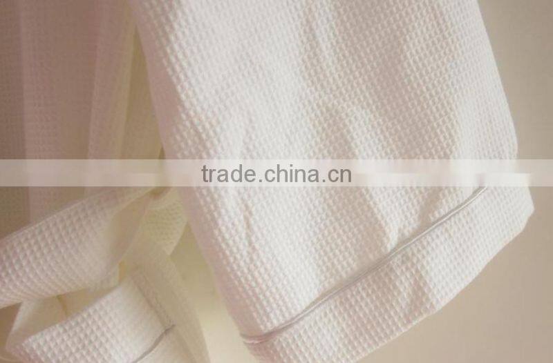 100% cotton waffle bathrobe for hotel and home use