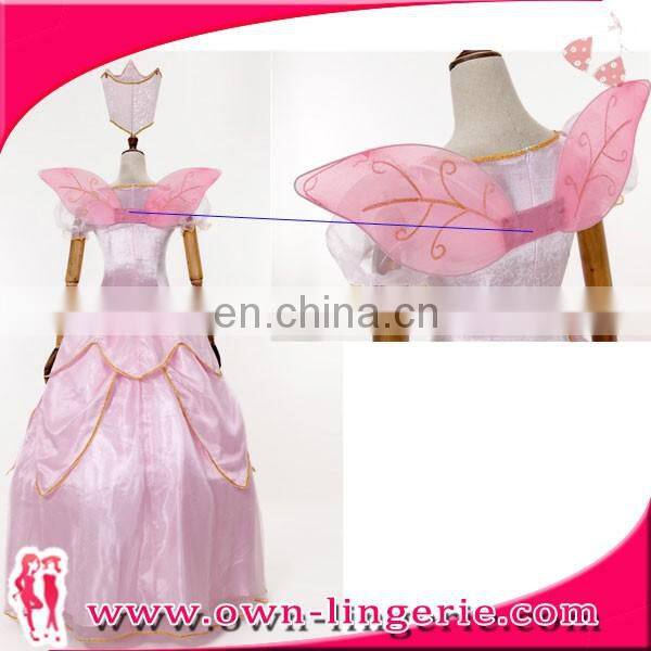 Deluxe Pink Fairy Tale Elf Cartoon Costume For Women Adult Sexy Christmas Costume