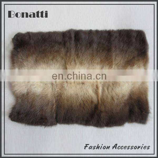 Rabbit fur accessories for winter shoes