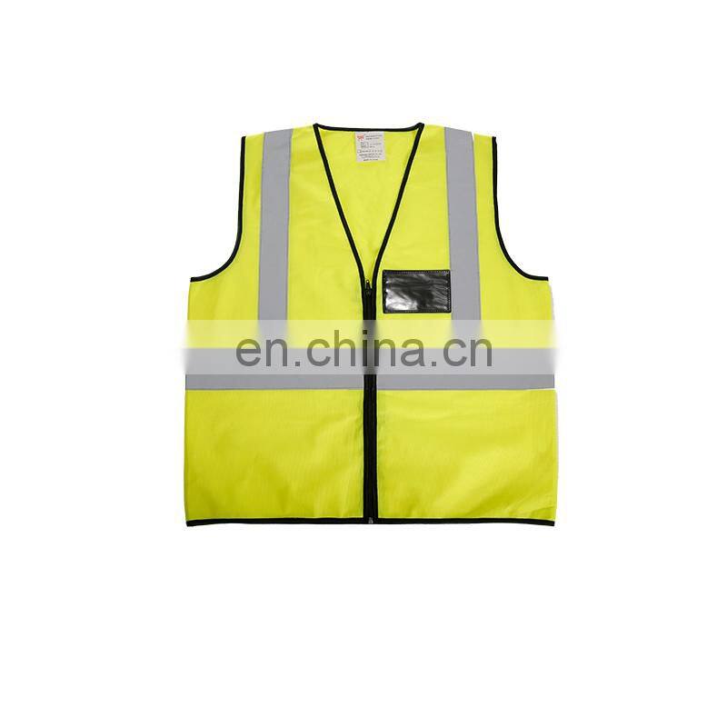 Hi vis cheap safety reflective vest with BSCI and EN20471 certificate