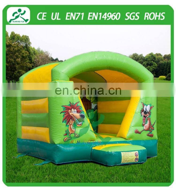 Indoor Mini Inflatable Jungle Bouncy House With Roof