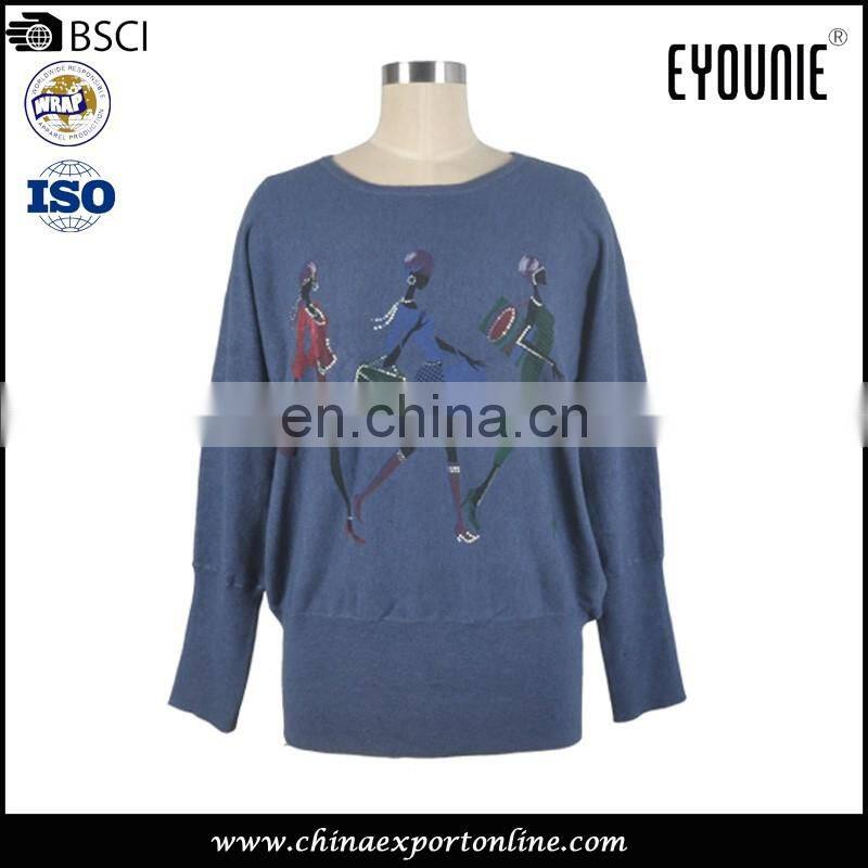 New arrival in stock women striprd cream long print wool shawl