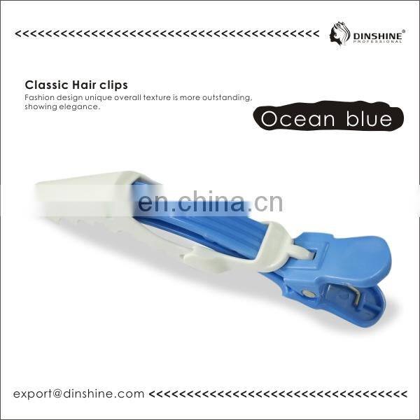 Dinshine professional hot sale leopard print plastic alligator hair clips