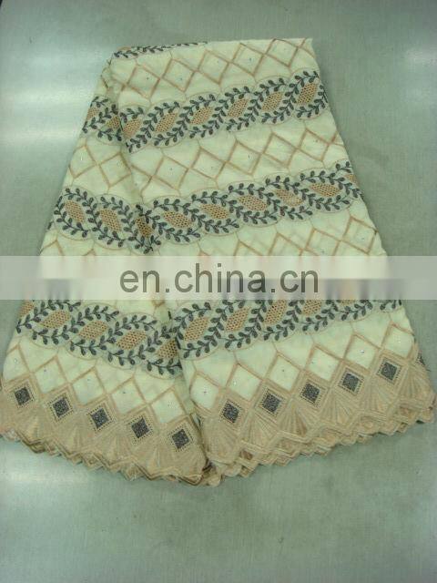 swiss embroidery cotton lace(A-41-1)