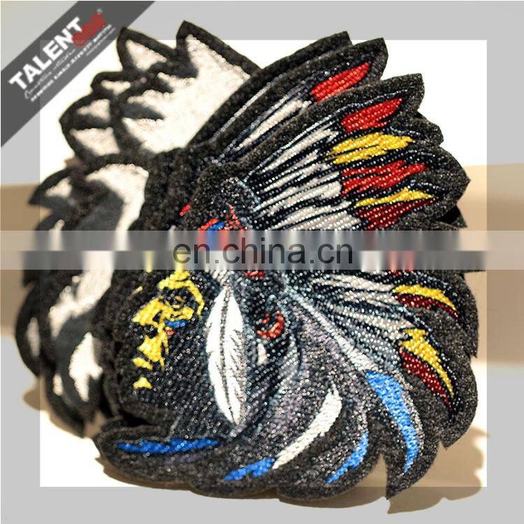 wholesale custom newest design full colors digital printed and embroidery patch garment badge