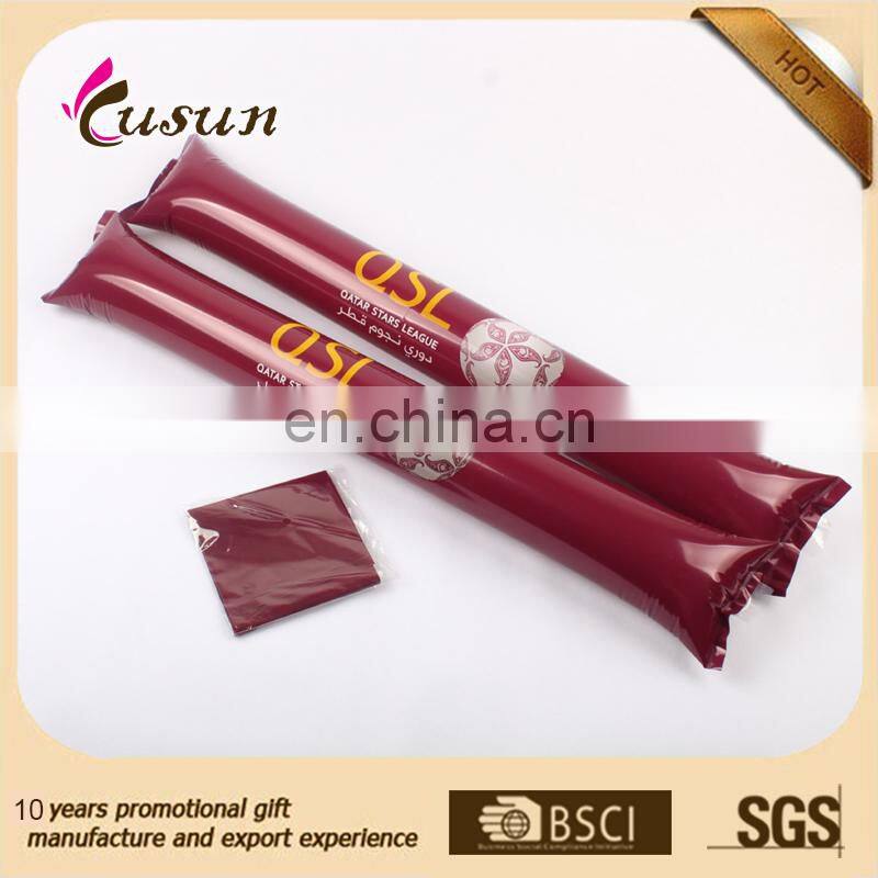 eco printed PE cheering stick inflatable hand wholesales manufacturer