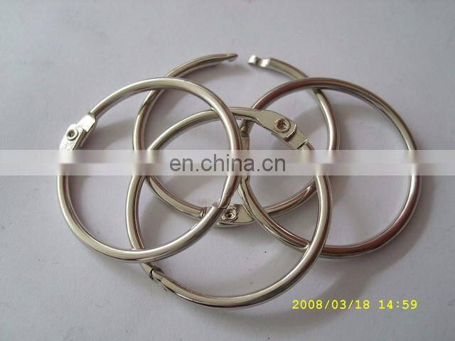 Wholesale metal opening keyring/metal spring closing rings for bag part accessories