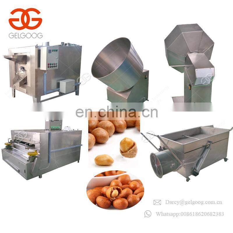 High Efficiency Fishskin Peanut Making Line Groundnut Coating Roaster Coated Peanut Making Machine