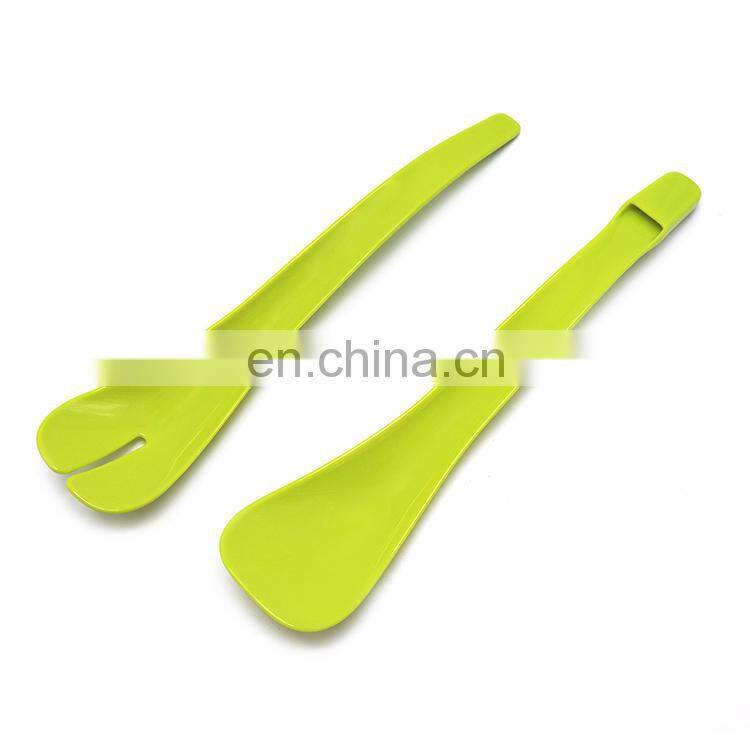 Hot Sale Multi-functional Salad Servers 2 In 1 Salad Tongs Salad Spoon And Fork