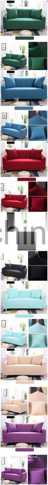 plain spandex sofa cover elastic slipcover l shape sofa cover stretch furniture Cover