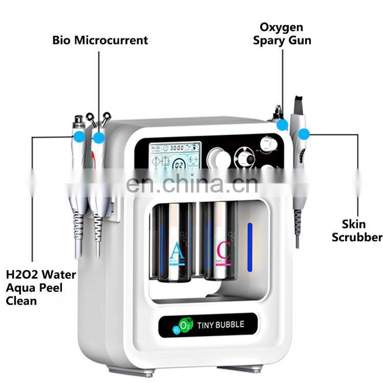 Clean Face Peeling Galvanic Hydro Oxygen Lifting Facial Microdermabrasion Machine
