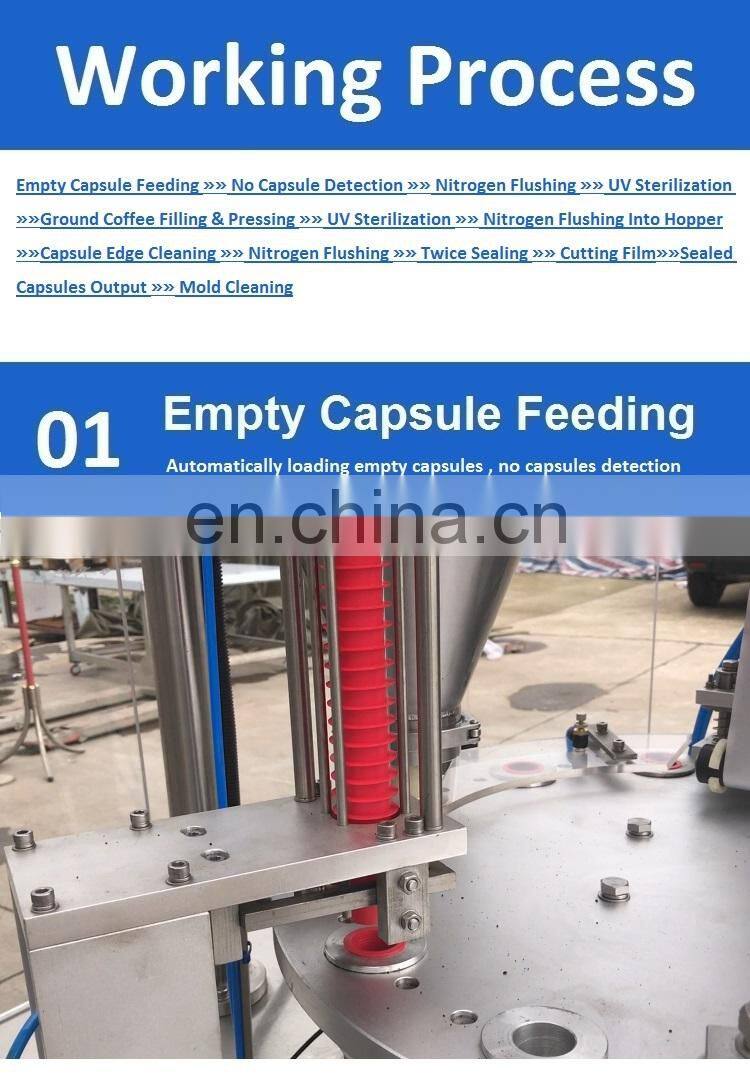 Shanghai manufacture nespresso filling sealing machine