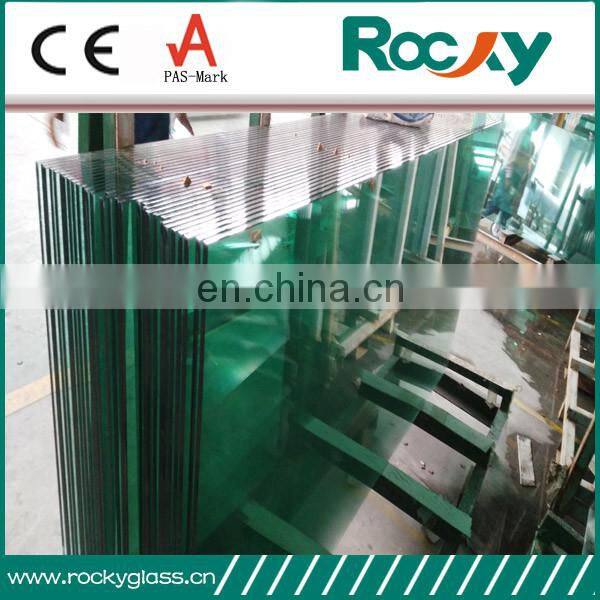 bullet proof tempered glass for bank doors and wall