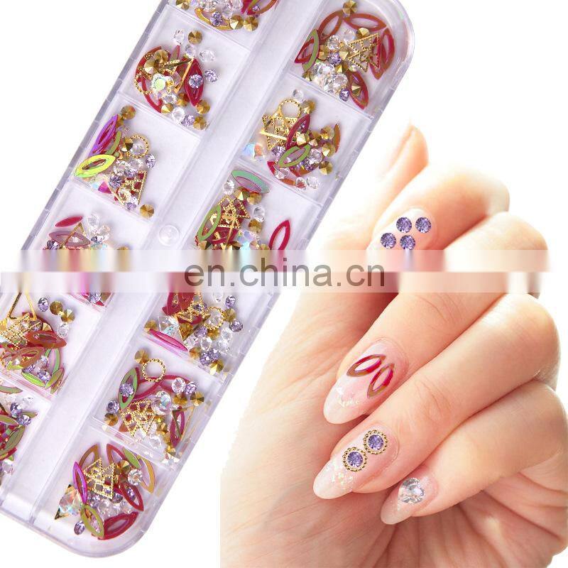 hot sales colorful nail decoration diamond crystal rhinestone for nails