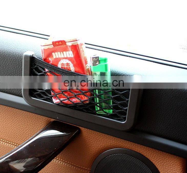Universal Car Seat Side Back Storage Net Bag Phone Holder Pocket Organizer for Stowing Tidying
