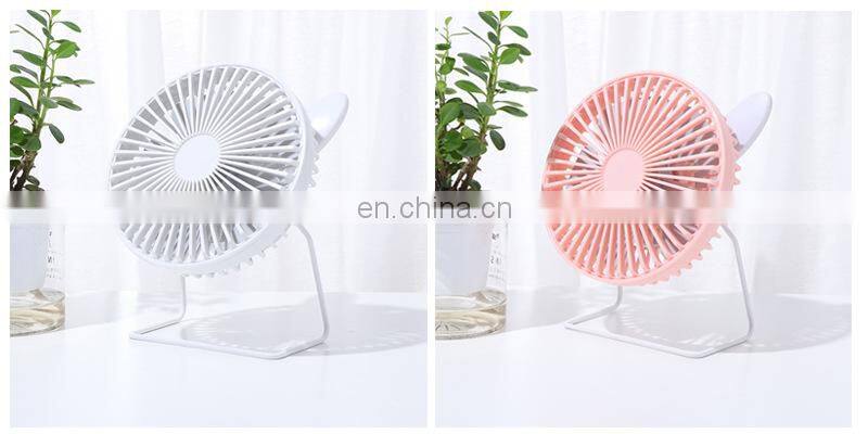 New hot-selling USB Plug Mini Portable Plastic Personal Cooling Cooler USB desk fan with cat ears