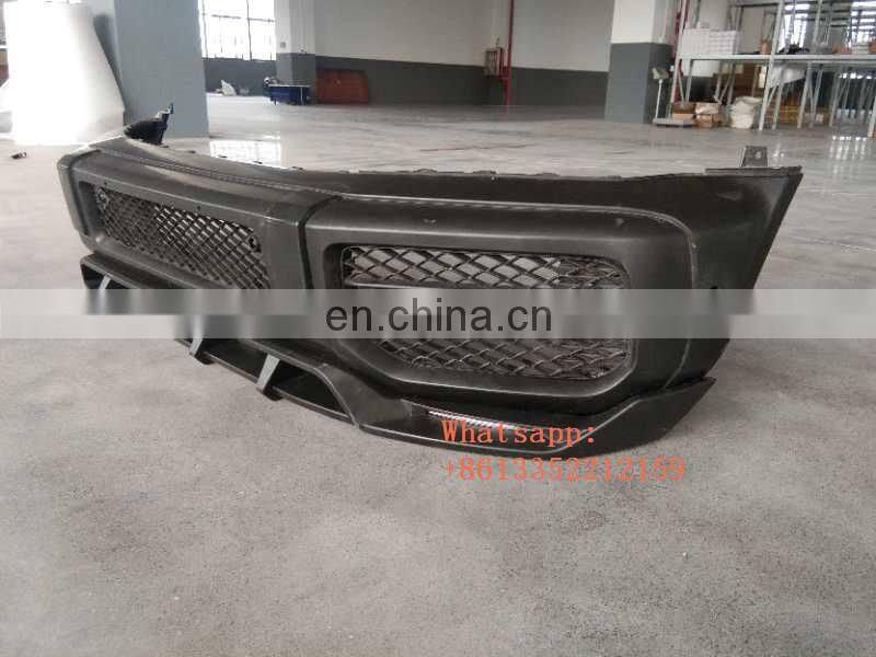 2019 year G CLASS W464 G63 topc style pp material front lip with led lights fit for G wagon W463A G63 front bumper