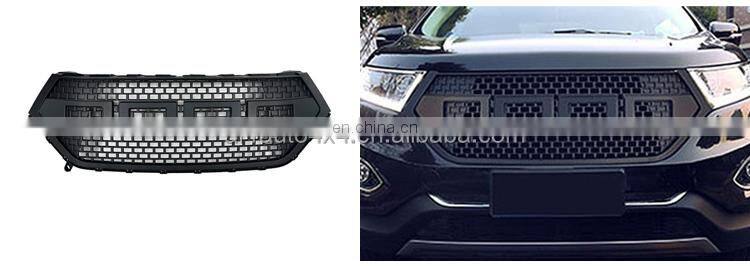 Modified Racing Grill For Edge 2015 2016 2017 Front Bumper Mesh Cover Grille Trims Bumper