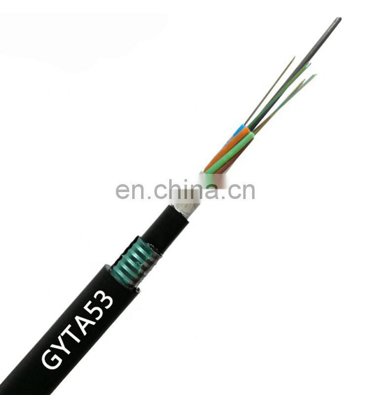Duct moq 2km drum box gyta 2 4 8 12 24 32 48 96 288 144f optical fiber cable black color opgw fiber cable