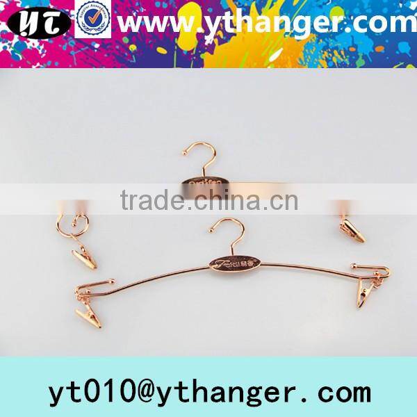 YY0361 copper metal hanger bra and panties hanger women underwear hanger