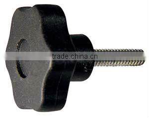 Black plastic Knob Studded Six-Lobe HG-K-0009