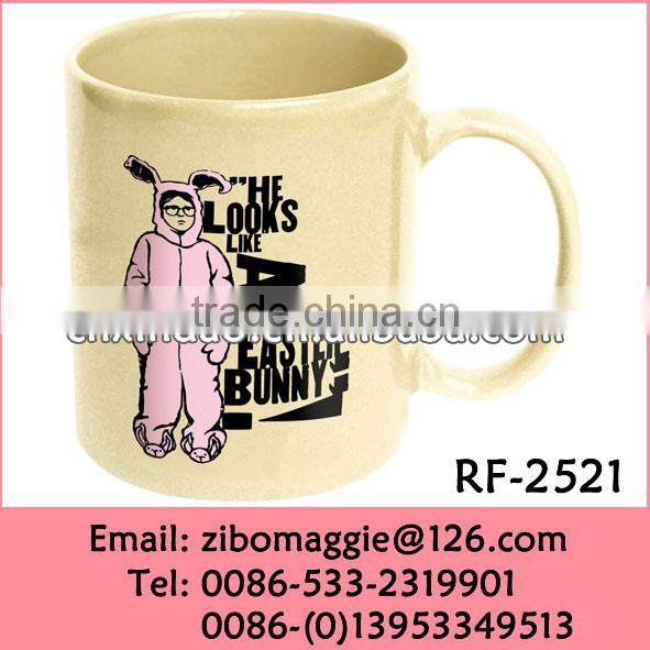 Professional 11oz Beautiful Colored Ceramic Milk Wholesale Mug for Kids Gift Mug