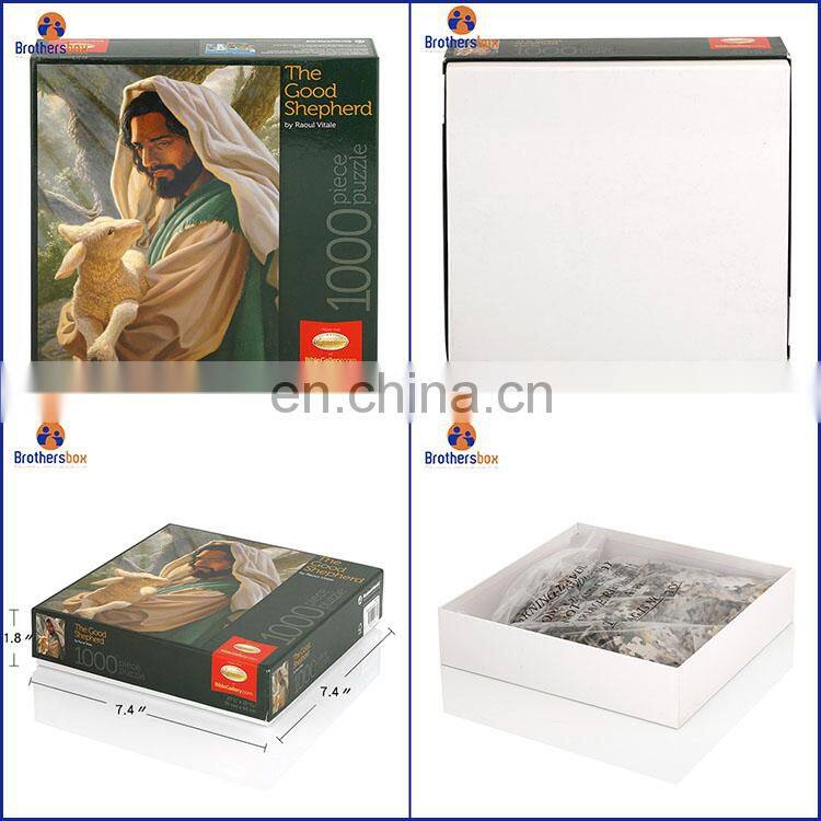 1000 Piece Jigsaw Puzzle Cutting Machine Custom Made Adult Puzzle Games With Color Box For Free Entertainment Toys