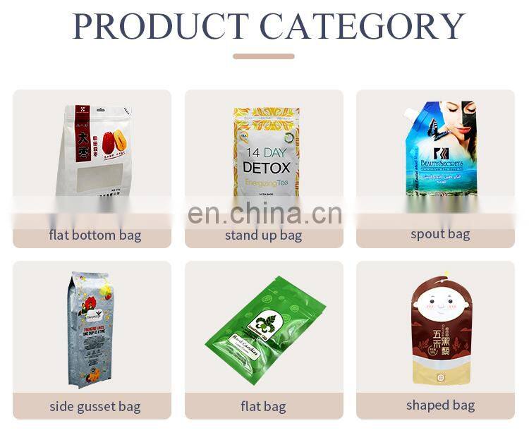 Biodegradable plastic bags wholesale plastic food packaging bags with zip lock