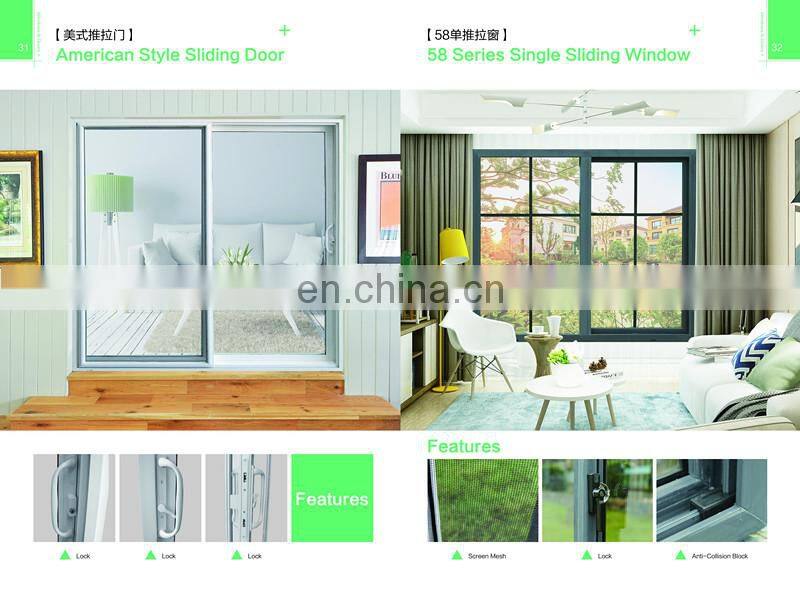 Cheap pvc aluminum glass bifold passive window door
