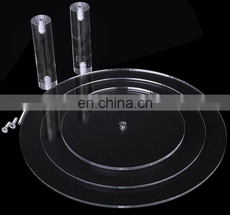 Clear Acrylic Cupcake Stand Dessert Tower Holder Display with Base for Wedding Cake Stand