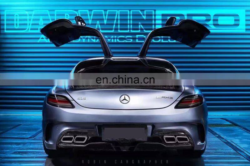 Runde Resin Or Half Carbon For Mercedes-Benz SLS AMG R197 Black Series Body Kit Front Bumper Side Skirt Rear Bumper Hood Spoiler
