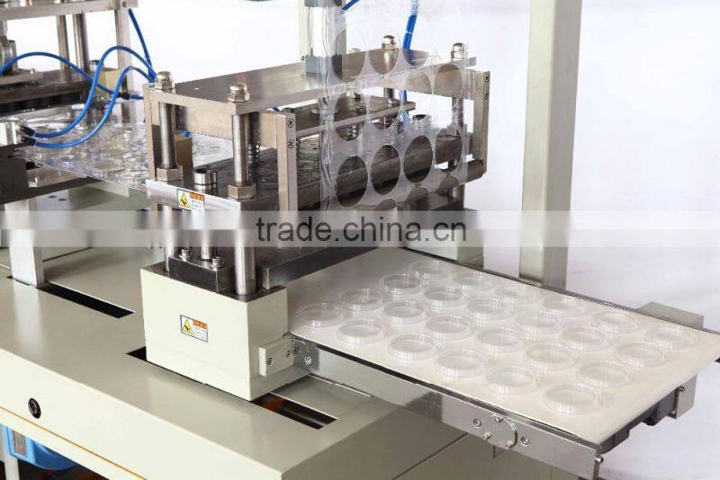 450mm Big Size Plastic Cup Lid Small Container Thermoforming Machine For PS/PVC/PET ,Hardware , food , pharmaceutical tray