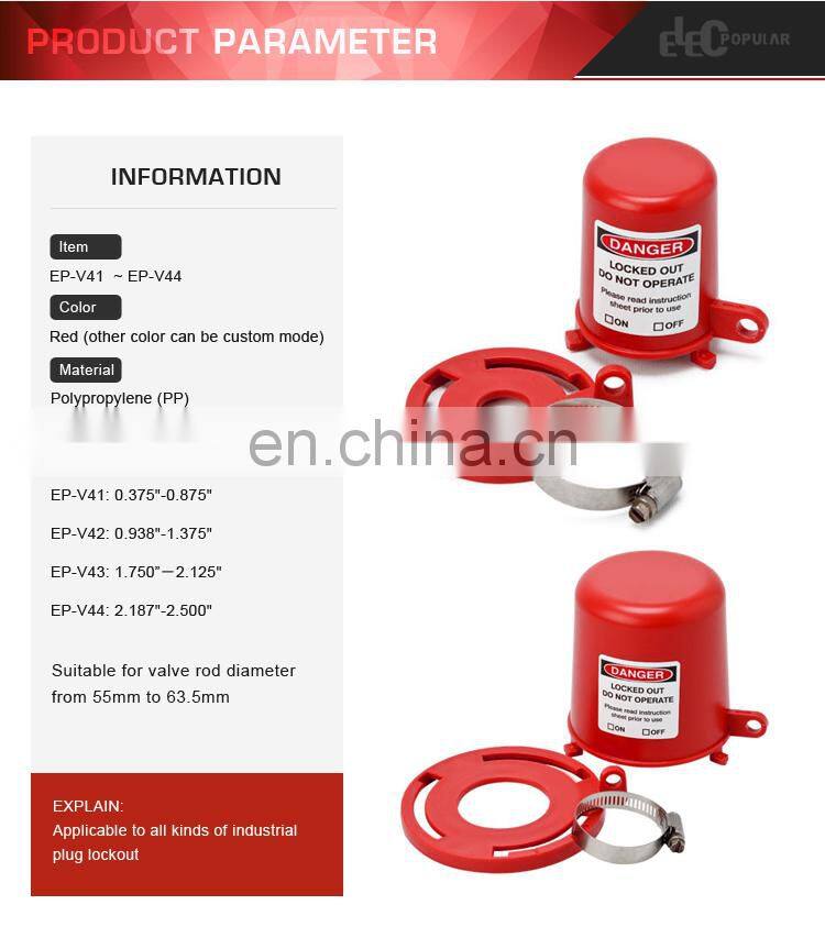 China Manufacturer Good Quality Easy Use Safety Plug Valve Lockout