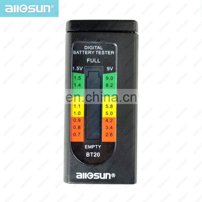 All-sun BT20 Hot Sale Household Digital Battery Tester 1.5V 9V AAA AA C D Battery Capacity Tool in Pocket Size