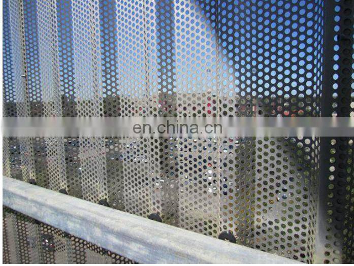 library wall cover decorative mesh powder coated perforated metal mesh