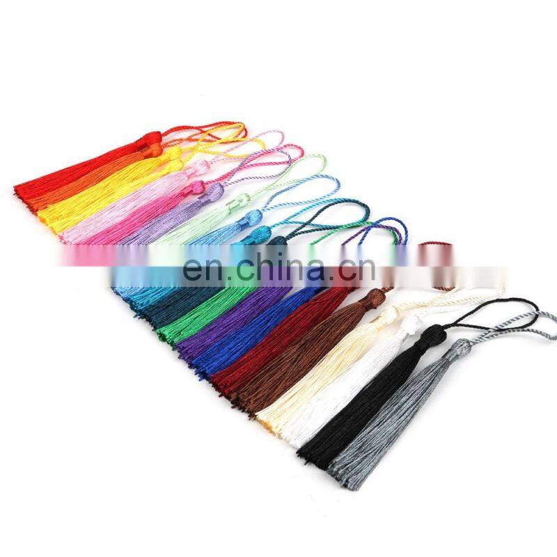 Polyester Silk Tassel Fringe 13cm Cotton Tassels Trim For Sewing Curtains Accessories