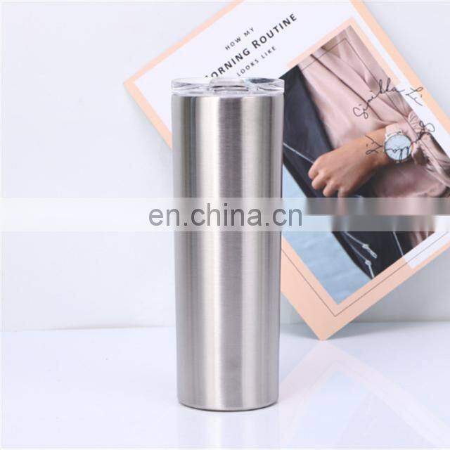 Travel Skinny 20 oz Double Wall 20oz Skinny Tumbler Diy Sublimation Blanks