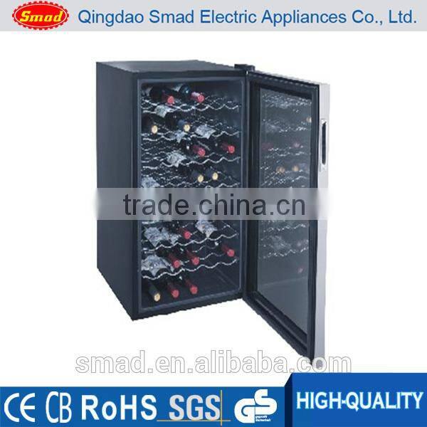 23L/12 bottles single zone metal thermoelectric wine cooler/ wine refrigerator LED display BCW-23B