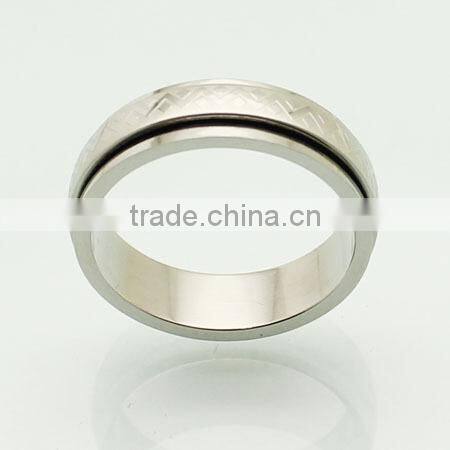 2014 cheap wholesale men stainless steel ring titanium silver 316l stainless steel rings