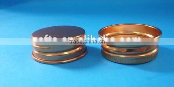 D81.5*13MM aluminum cap/ nature color dried tea metal screw cap/ aluminum cap for PET bottle