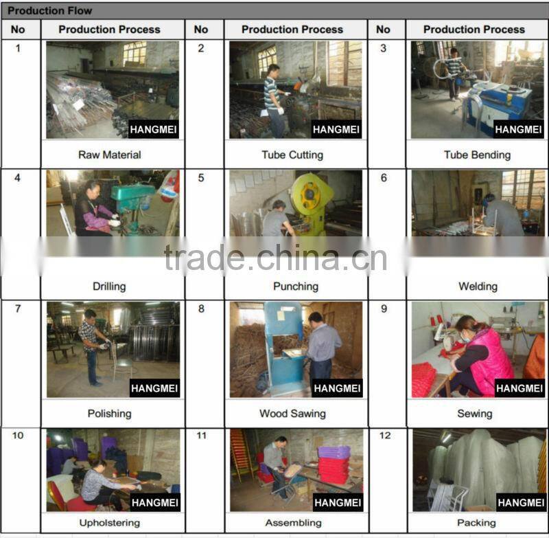 Hot sale factory wholesale stacking metal church chair HM-C3