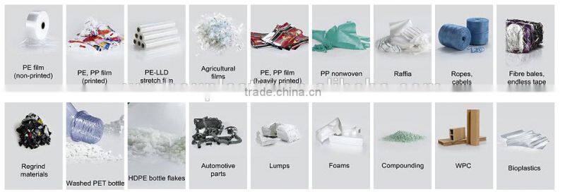 Waste plastic clothes Recycling plastic pelletizing machine