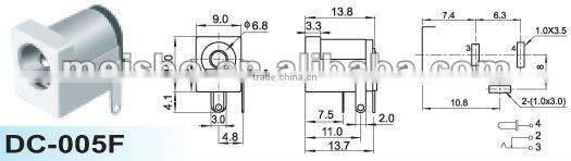 Male dc connector sizes for laptop