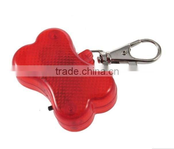 anti lost luxury christmas led dog bone shaped tags