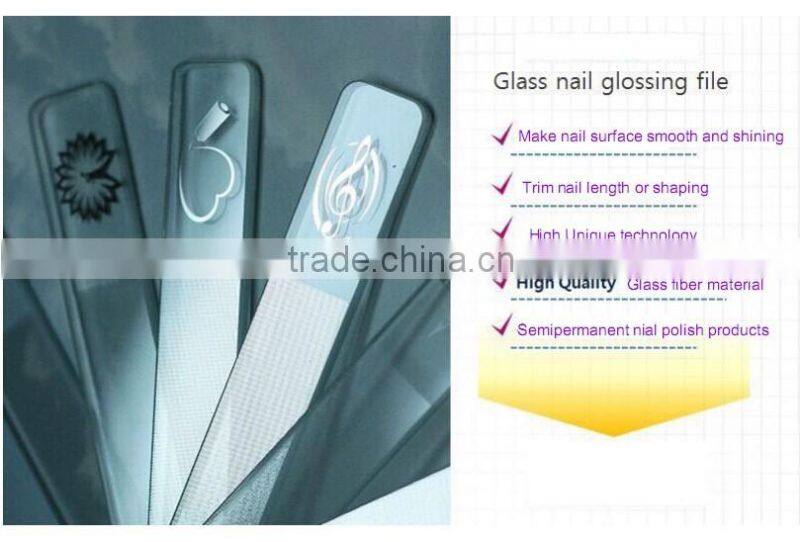 High tech hot korean glass gloss nail file glass fiber nail polishing tool polish tool