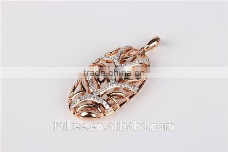Top sale Gold pendant designs beautiful 925 sterling silver jewelry Gold plated dubai pendant necklace