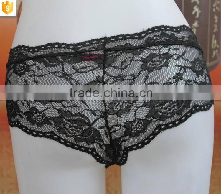 Wholesale black transparent panty,sexy lace underwear nighty wear