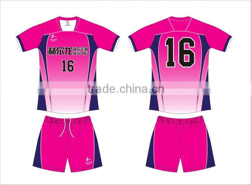 Custom made hottest volleyball jersey in short-sleeved