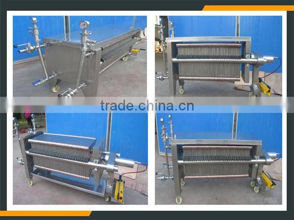 Leader high efficient Cardboard frame fine filter machine for beer