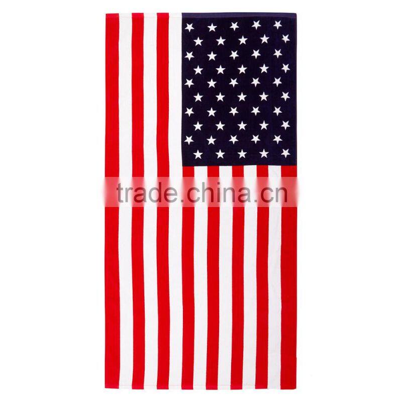 Factory Price Cotton Flag Wholesales Beach Towel